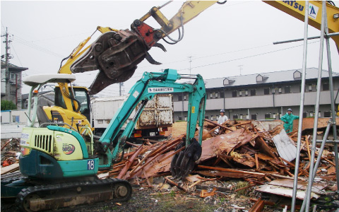 建物の解体はお任せください